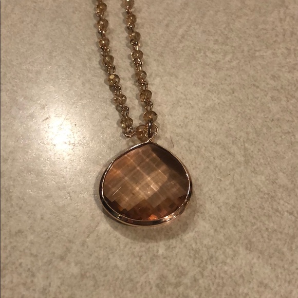 lonna & lilly Jewelry - Lonna & Lilly Rose Gold Jewel Necklace